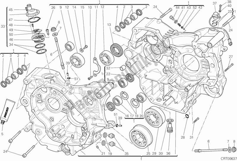 Toutes les pièces pour le Carter du Ducati Monster 795 EU Thailand 2013